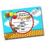 Curious George Invitation Blank