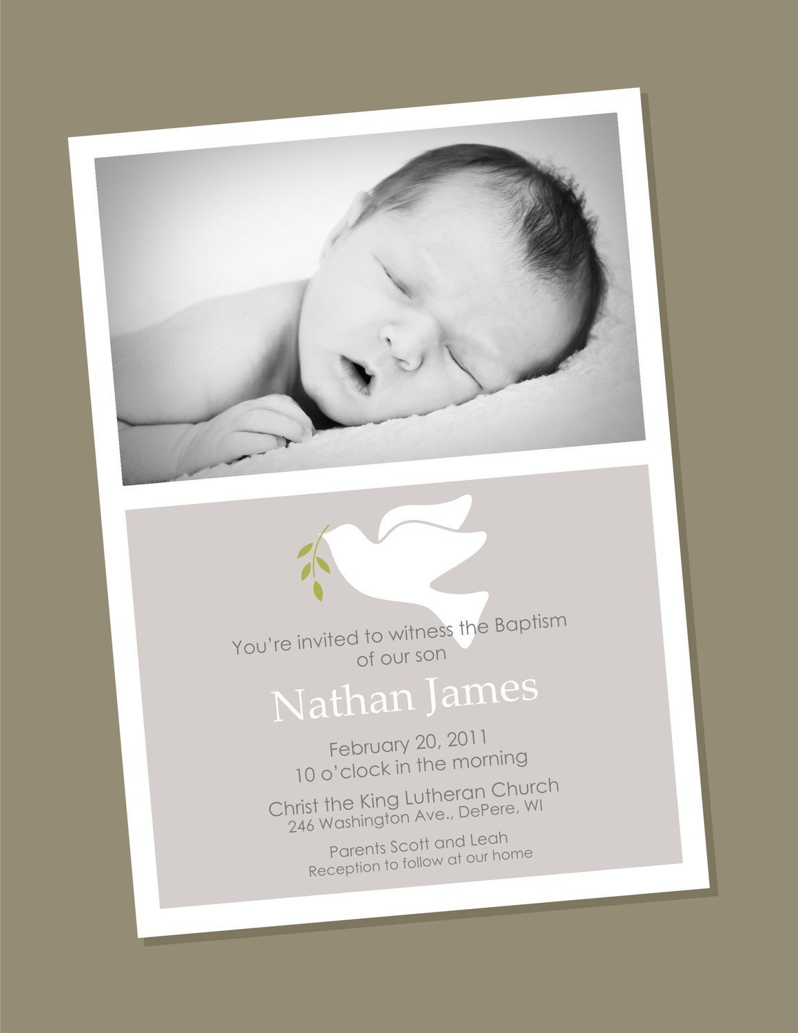 Custom Baptism Invitations In Spanish