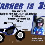Custom Dirt Bike Invitations