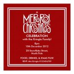 Printed Christmas Party Invitations