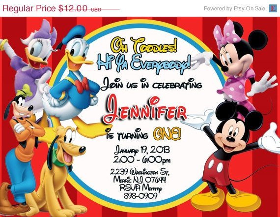 Daisy Duck Birthday Invitations