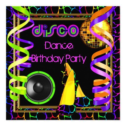 Dance Birthday Invitations