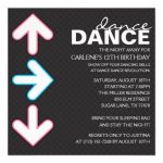 Dance Birthday Invitations