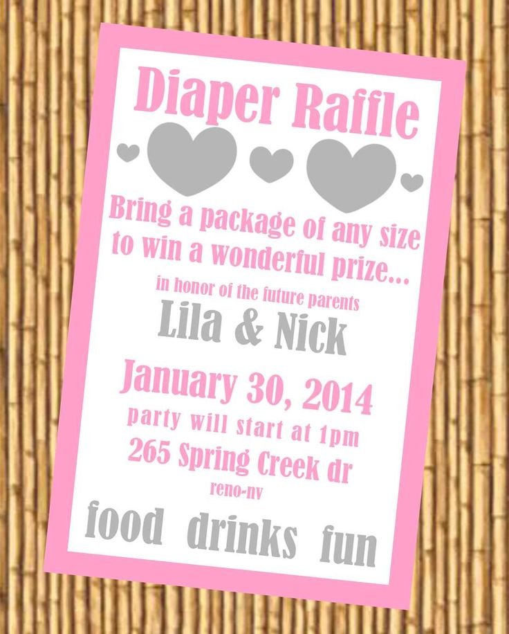 Diaper Baby Shower Invitations Template