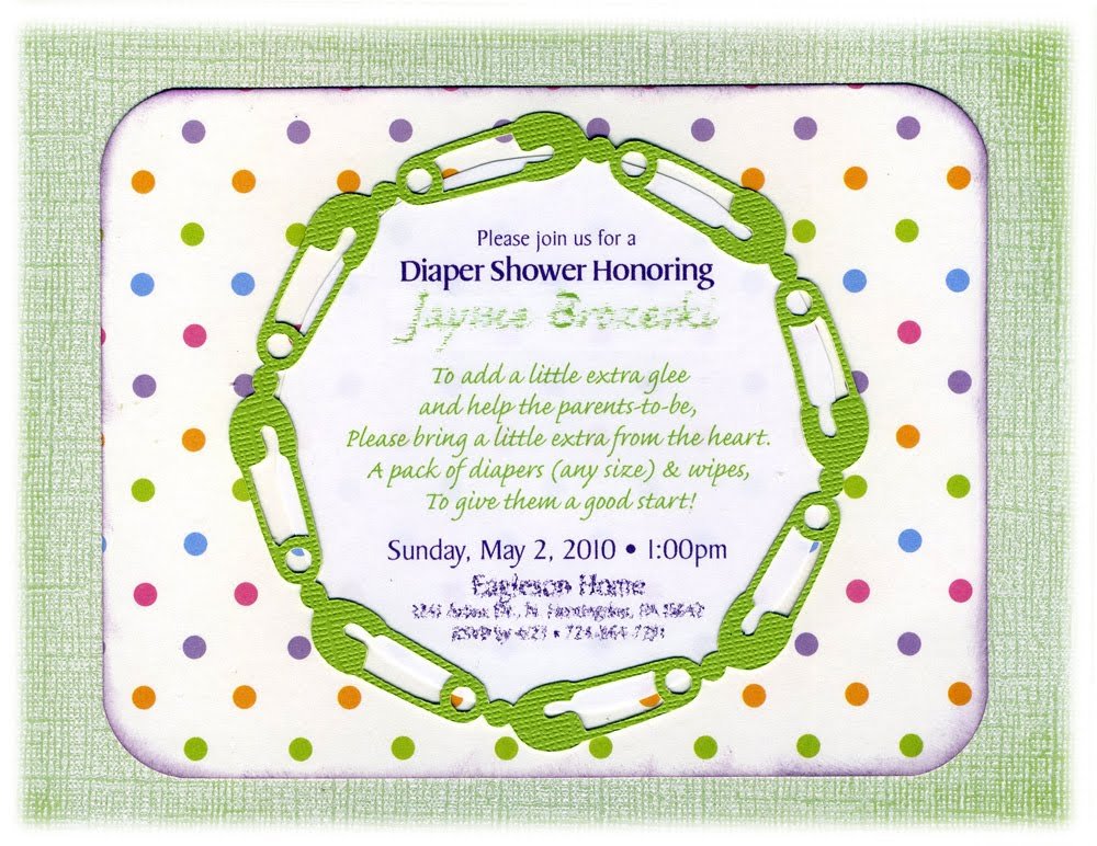 Diaper Baby Shower Invitations Wording