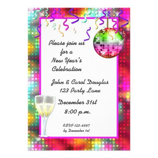 Disco Ball Invitations Free