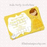 Disney Belle Wedding Invitations