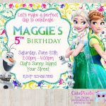 Printable Disney Frozen Fever Invitations