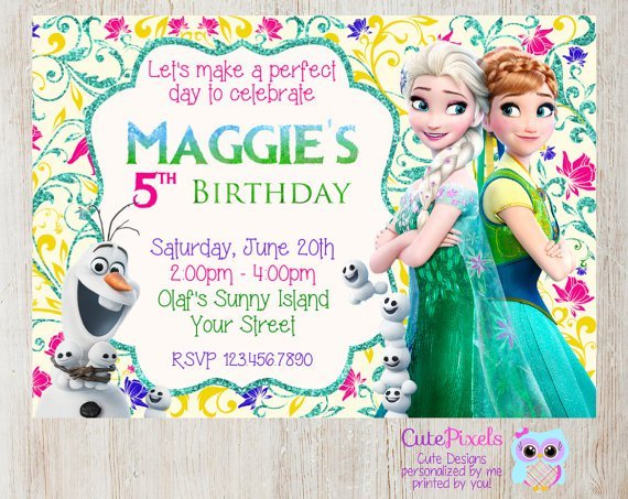 Disney Frozen Fever Invitations