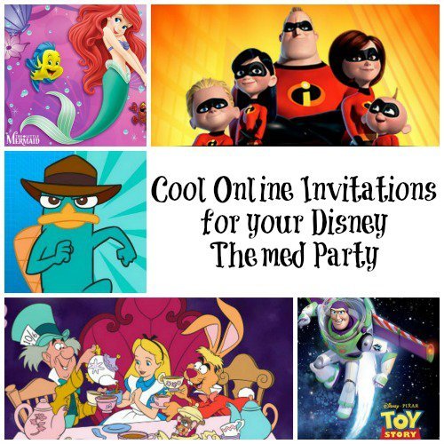 Disney Mater Invitations