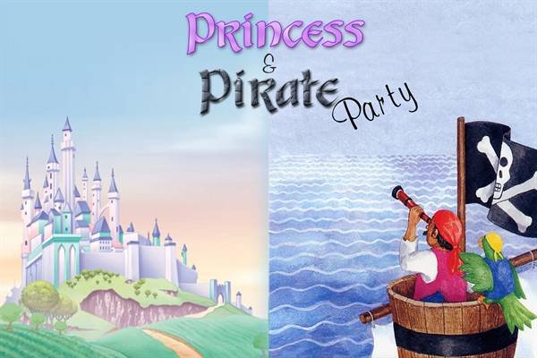 Disney Princess 1st Birthday Invitations
