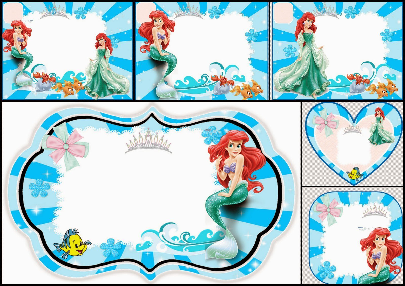 Disney Princess Free Printable Party Invitations