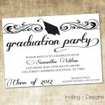 Homemade Graduation Open House Invitations