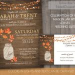 Rustic Fall Wedding Invitations