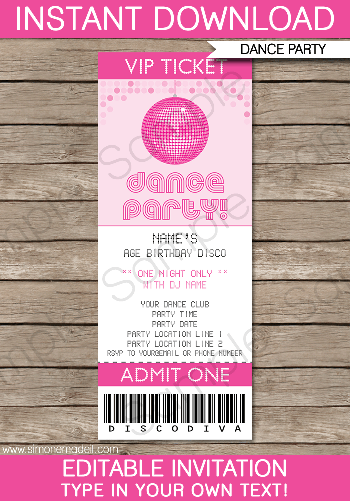 Do It Yourself Princess Party Invitations