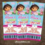 Dora Party Invitations