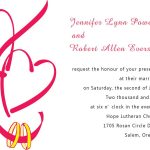 Double Heart Wedding Invitations