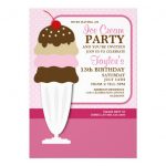 Downloadable Ice Cream Invitations