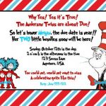 Dr. Seuss Printable Birthday Invitations