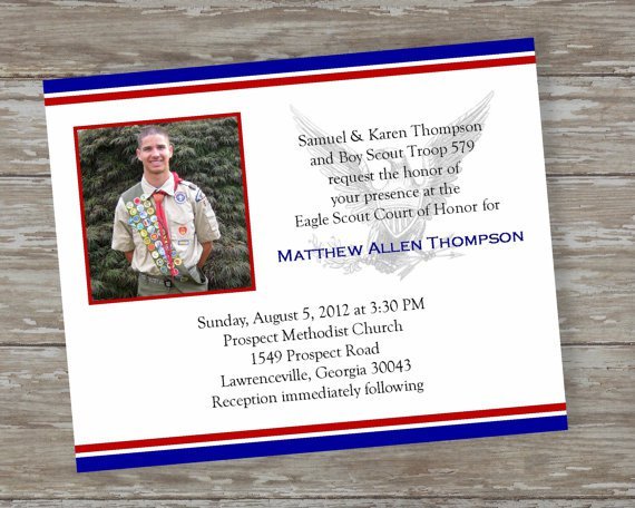 Eagle Scout Invitations Print