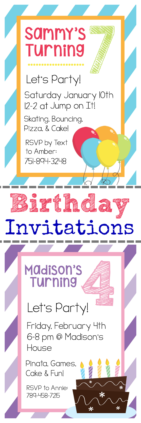 Easy Free Printable Invitations