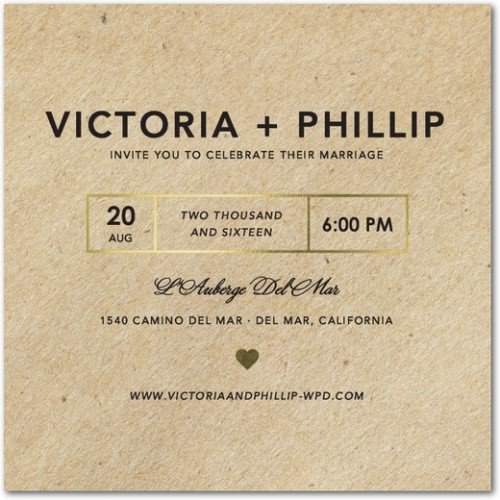 Eco-friendly Bridal Shower Invitations
