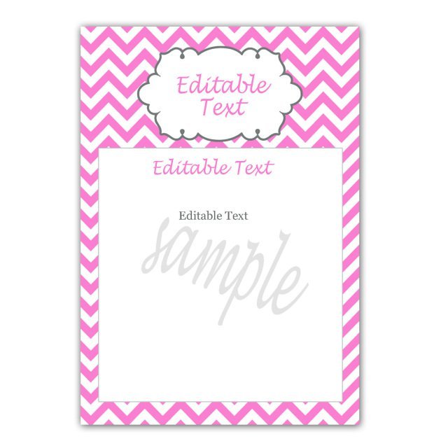 Editable Blank Birthday Invitations