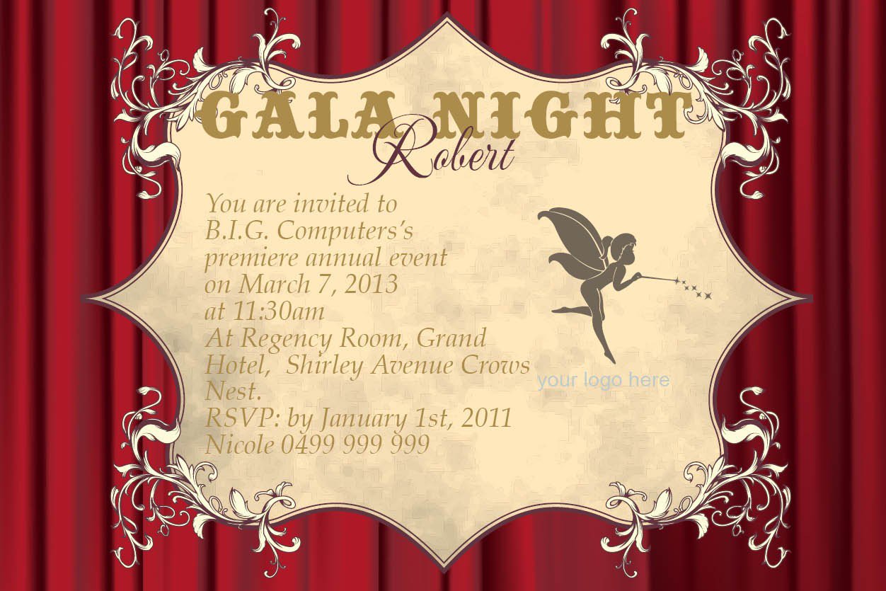 Elegant Charity Event Invitation