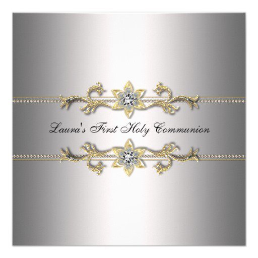 Elegant Communion Invitations For Girl