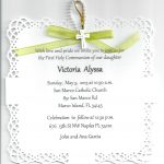 Elegant First Communion Invitations