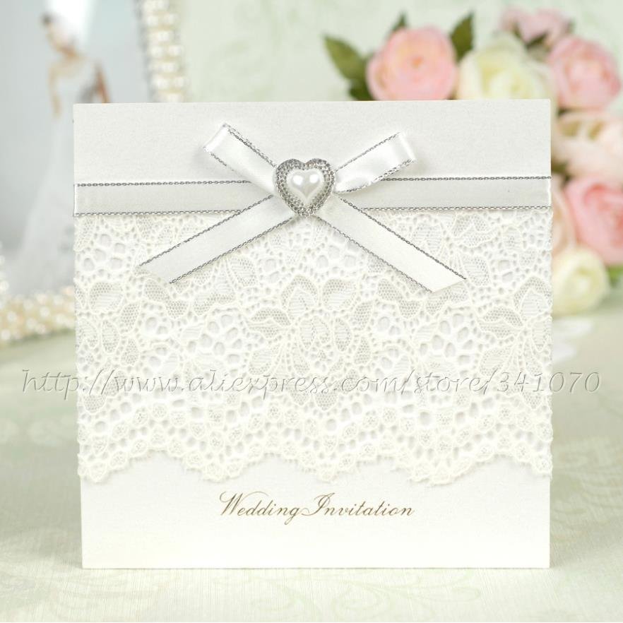 Elegant Heart Wedding Invitations