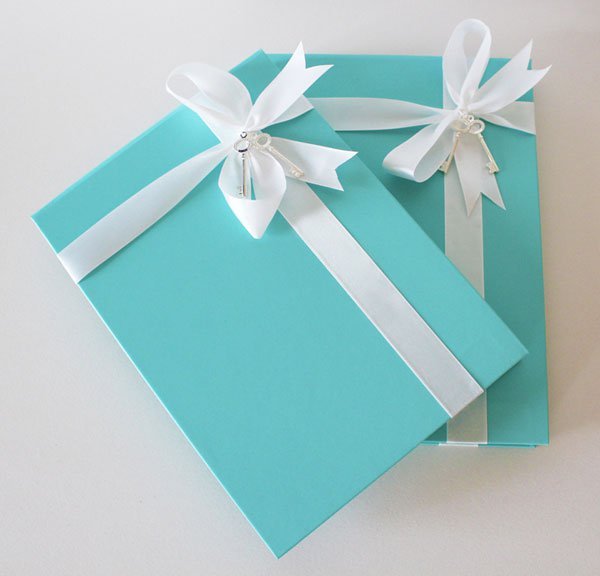 Elegant Tiffany Blue Wedding Invitations