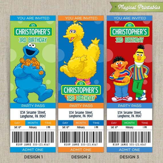 Elmo Birthday Invitations Printable