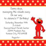 Elmo Birthday Invitations Templates