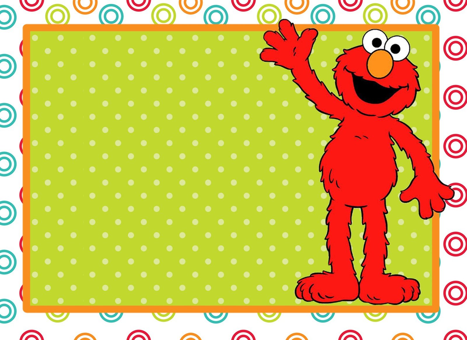 Elmo First Birthday Party Invitations