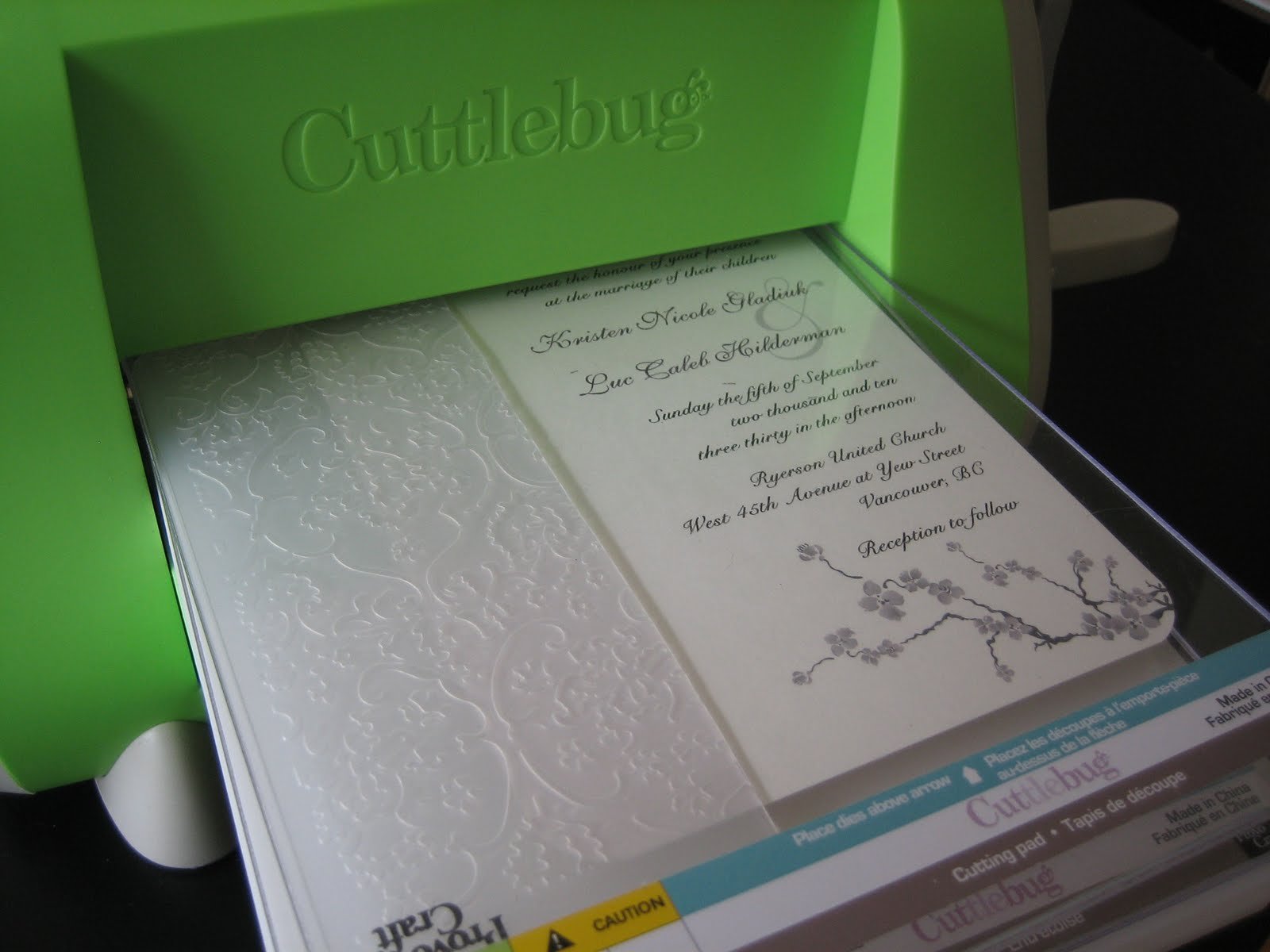 Embossed Wedding Invitations Diy
