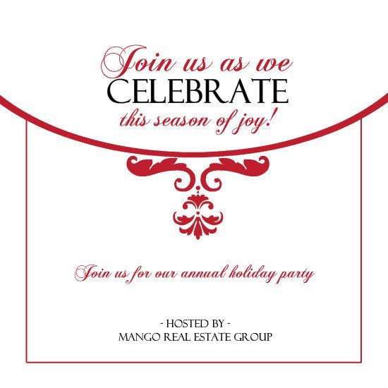 Employee Christmas Party Invitation