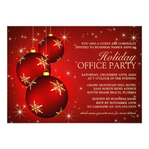 Christmas Party Announcement To Employees Template