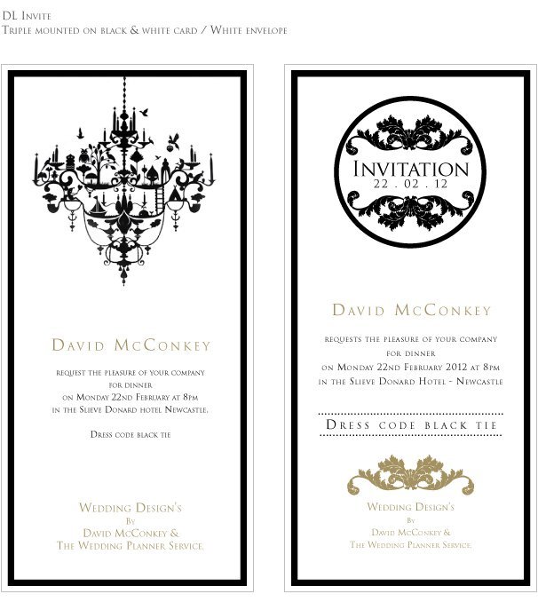 Evening Scene Wedding Invitations