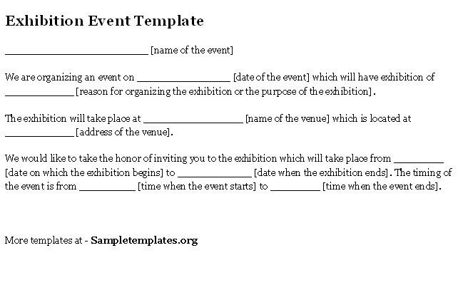 Event Invitation Letter Sample