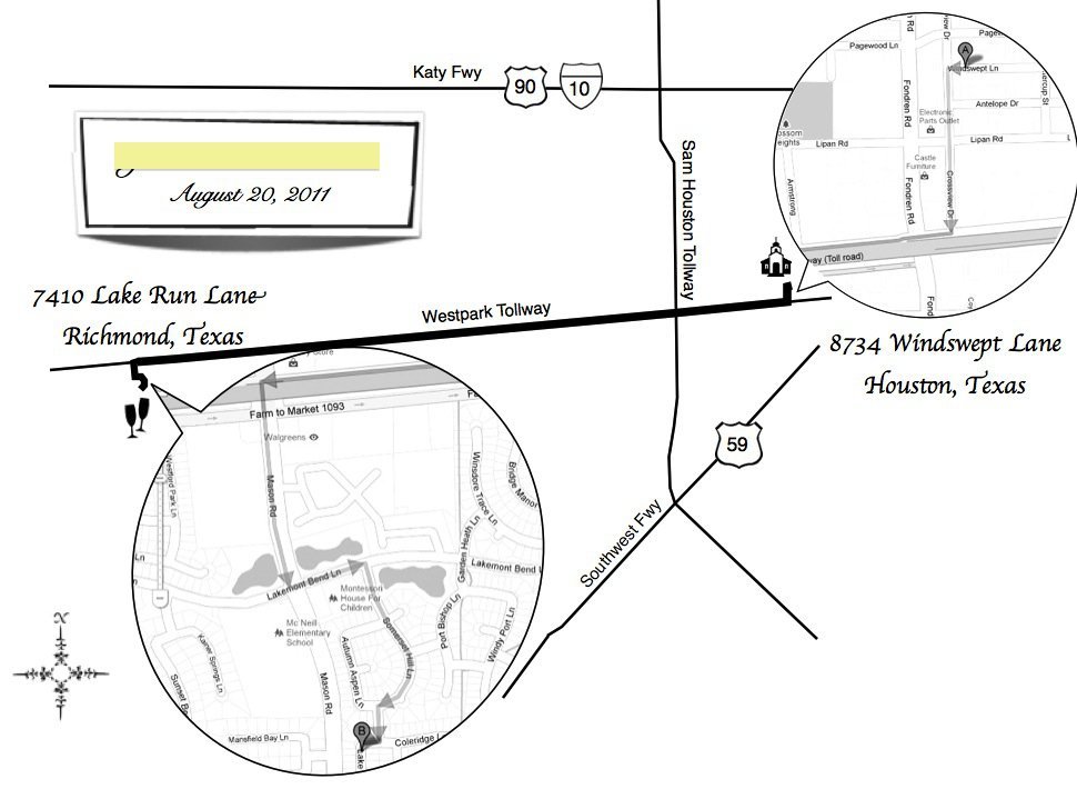 Examples Of Wedding Invitation Maps