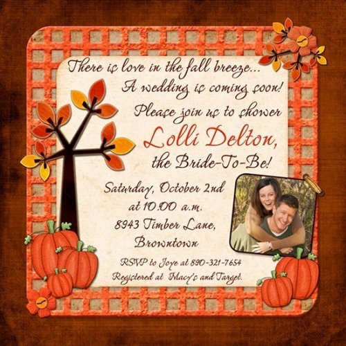 Fall First Birthday Invitations