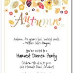 Fall Party Invitation Wording