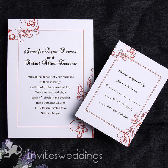 Fall Wedding Invitations Cheap