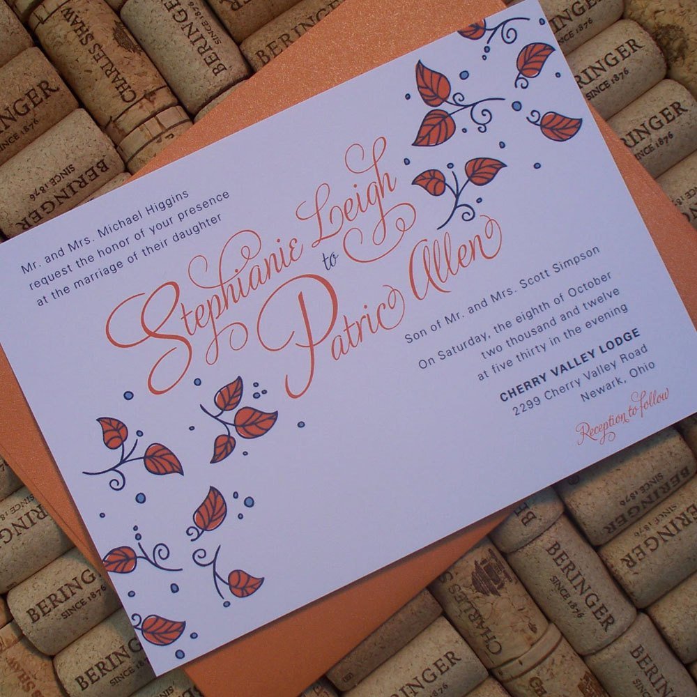 Fall Wedding Invitations Ideas