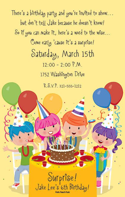 Family Party Invitation Wording