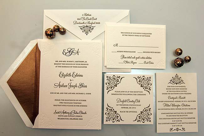 Fancy Blank Invitations