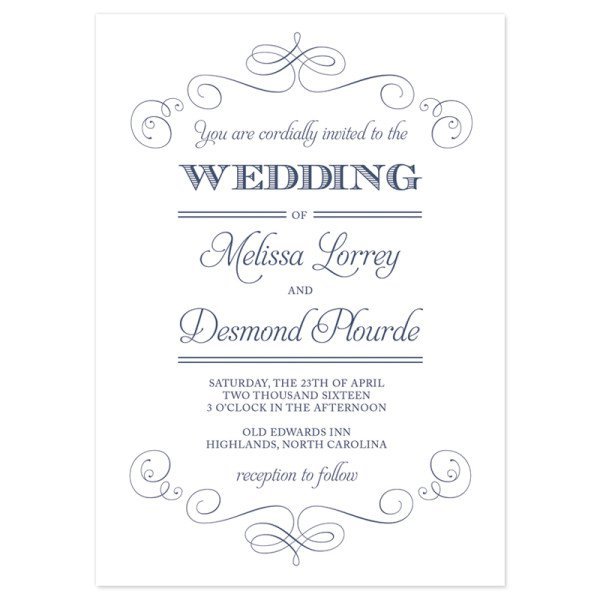 Fancy Invitation Wording