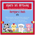 Farm Birthday Invitation Wording