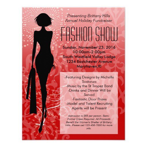 Fashion Show Invitation Card Design